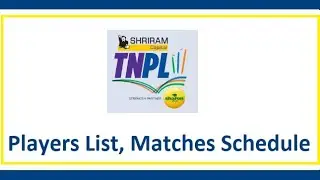 Tamil Nadu Premier League, 2023 schedule|  |  Tamil Nadu Premier League, 2023 all team squad #tnpl