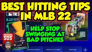 BEST HITTING TIPS IN MLB THE SHOW 22 DIAMOND DYNASTY! STOP SWINGING AT BAD PITCHES IN MLB 22!