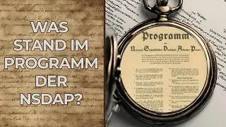 Das 25 Punkte Programm der NSDAP