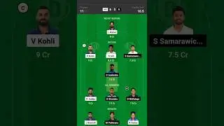Dream11 And Vision11 Team win 2 crores India vs srilanka Fantasy Cricket team #odi #cricket #today