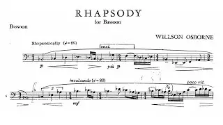 Willson Osborne: Rhapsody for Bassoon (1958)