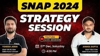 SNAP 2024 Strategy: Expert Tips from SNAP 99 Percentilers & SIBM Pune Converts