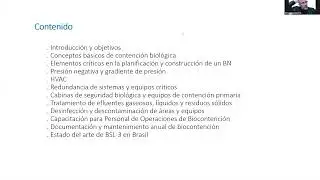 VISTA PREVIA: Sesión 9: Planificación, diseño y ejecución de proyectos de laboratorios BSL-3