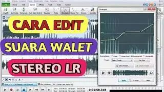 Cara edit suara walet-panggil dan inap menjadi satu file suara stereo