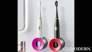 Wall Mounted Toothbrush Holder, with Minimalist Design, Turbine Convection Ventilation (2 Packs)