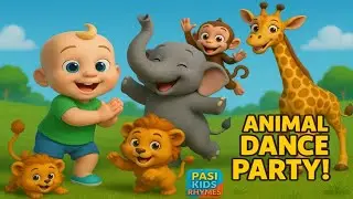 Jungle Friends Dance | Animal Sound Song for Kids | Pasi Kids Rhymes