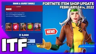 Fortnite Item Shop *NEW* ROGUE & GAMBIT BUNDLE + MORE! [February 24th, 2022] (Fortnite BR)