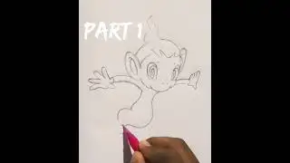 How To Draw Cute Chimchar Pokemon // Part-1 #shorts