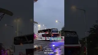 SUPIR BUS SEMPROT OKNUM POLISI😯⁉️