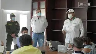 Mesa de coordinaci&oacute;n con lideres de protesta tarifas peaje La Lizama