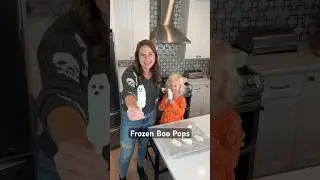 Frozen Boo Pops - Healthy Halloween Treats #shorts #healthyhalloween #halloweentreats #halloweenidea