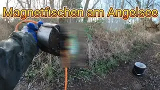 Magnetfischen am Angelsee