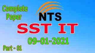 SST IT 09-01-2021 NTS Paper : SST IT Complete paper : English part