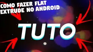 Como fazer texto flat extrude/dorgas