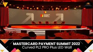 Mastercard Payment Summit 2022 | Seamless Panoramic Curved LED Wall | Curved LED Screen for Hire