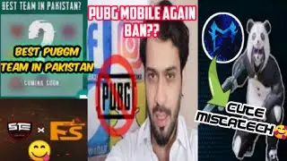 Pubg Mobile Again Ban | No.1 PUBGM Team Of Pakistan?? | Cute MistaTech | STExFS ??