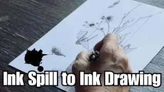 Ink Spill to Ink Drawing: From Accident to Image | Kuning HouseofArt