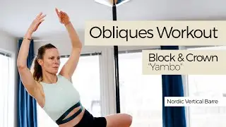 🎶 Quick & Effective Pole Obliques Workout | Nordic Vertical Barre 