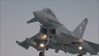 Typhoon action on the first day of flying 2026 at RAF Coningsby, 6th January 2026.