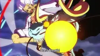 giant Luffy Vs kaido ,gomu gomu no jump rope