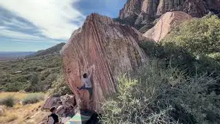 25 Cents - V5 - Juniper Canyon. Red Rock, NV.