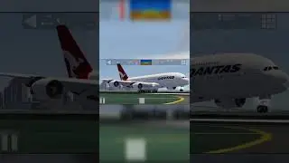 A380 BUTTER LANDING | Aerofly FS 2021 |#swiss001landing #fyp #shorts