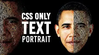 CSS Text Portrait Effects | Html CSS Tutorial