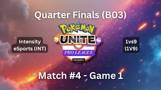 🏆 Pok&eacute;mon Unite Pro League Season 1 | Quarter Finals Full Matches | INT vs 1V9 Game 1