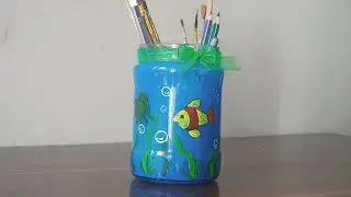 Glass Painting| Glass Painting Ideas| Easy Way to Reuse Waste Jar| How To Paint Glass Jar/Bottle|