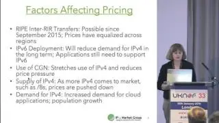 UKNOF33 - IPv4 Market Group Sponsor Presentation - IPv4 Price Trends