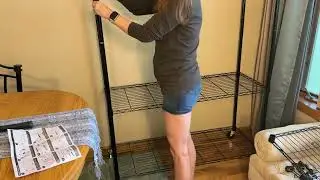 Assembled the MZG Heavy Duty 3 Tier Rolling Garment Rack