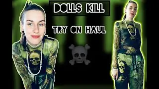My first time ordering DOLLS KILL | Try on haul. ☠️💚 #tryonhaul