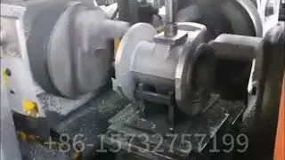 CNC three-sided boring lathe, CNC lathe, valve processing equipment, gate valve machine   #valve
