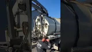 Vacuuming gravel from a crawlspace