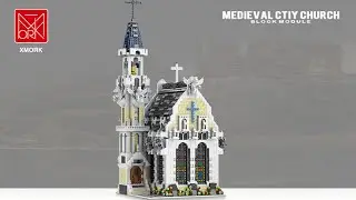 MOC Custom Bricks 033006 Creator Medieval City Church blocks