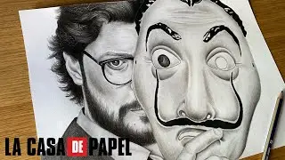 Drawing THE PROFESSOR 💸 (Money Heist) | Dibujando al PROFESOR 💶 (La Casa de Papel) | Juanca Hierro