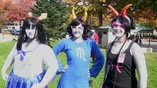 MEENAH, ARANEA, and EQUIUS! Homestuck Cosplay at Another Anime Convention 2013