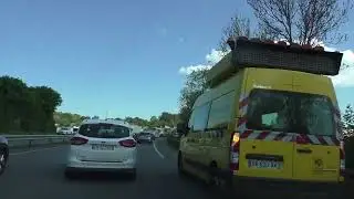 Driving On The D58, D19 & N12 E50 From 29670 Henvic To 22810 Ploun&eacute;vez Mo&euml;dec France 30th April 2025