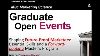 Graduate Open Events &mdash; MSc Marketing Science