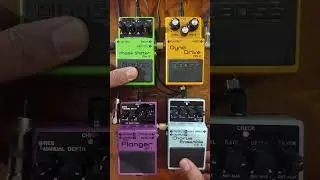 BOSS DN2 + PH3 + CE5 + BF3 #guitar #rock #bosspedals #loucosporpedais #DN2 #ph3 #bf3 #ce5