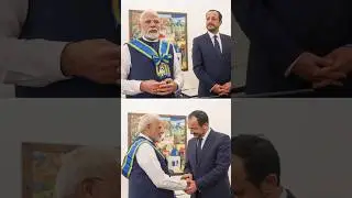 PM Modi conferred with Grand Cross of Order of Makarios III, highest honour of Cyprus | #shorts