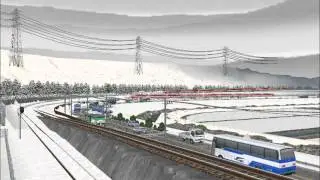 新VRM3★奥中山大カーブ区間8　キハ81系はつかり