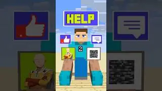 Help Steve Choose and Jump the Farthest #minecraft #shorts
