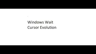 Windows Wait Cursor Evolution с Канала Nobel Tech NO SOUND
