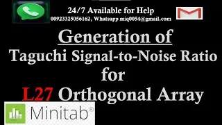 Taguchi Signal-to-Noise Ratio for L27 Orthogonal Array | Plasma Arc Cutting Taguchi Optimization