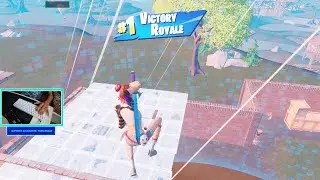 SUMMER SKYE + EPIC SWORD OF MIGHT Gameplay / 10 Kills Solo Win Aggressive Gameplay (Fortnite)