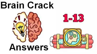 Brain Crack All Levels Walkthrough Solution (Level 1-13) Gameplay Android, Ios