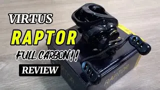 Review Virtus Raptor reel body full carbon ringan dan kuat dengan harga terjangkau⁉️