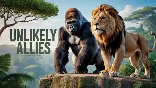 LION and KING KONG vs GIANT TITANOBOA SNAKE Battle