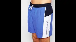 Men Short Blue. Spandex Sports
